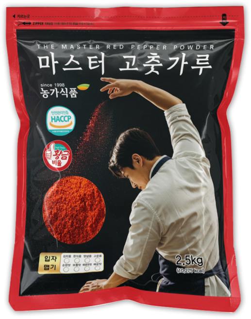 마스터 국산 30% 고춧가루 고운입자 가성비 업소용, 2.5kg, 1개
