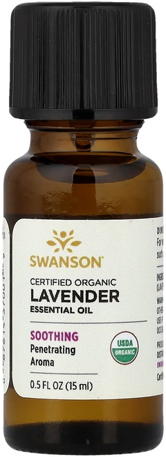 Swanson 유기농 인증 에센셜 오일 라벤더 15ml(0.5fl oz) Swanson (스완슨), Swanson, 유기농 인증 에센셜 오일, 라벤더, 1, 1, 15ml - 쿠팡