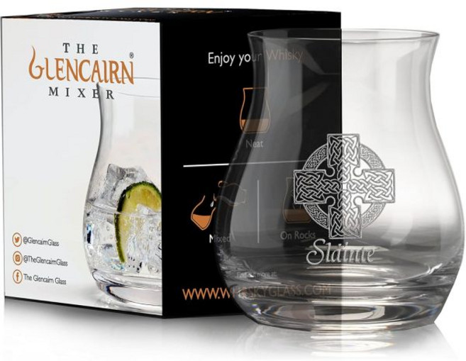 GLENCAIRN 슬레이든 크로스 위스키 캐나디안 믹서 테이스팅 글라스, 1개