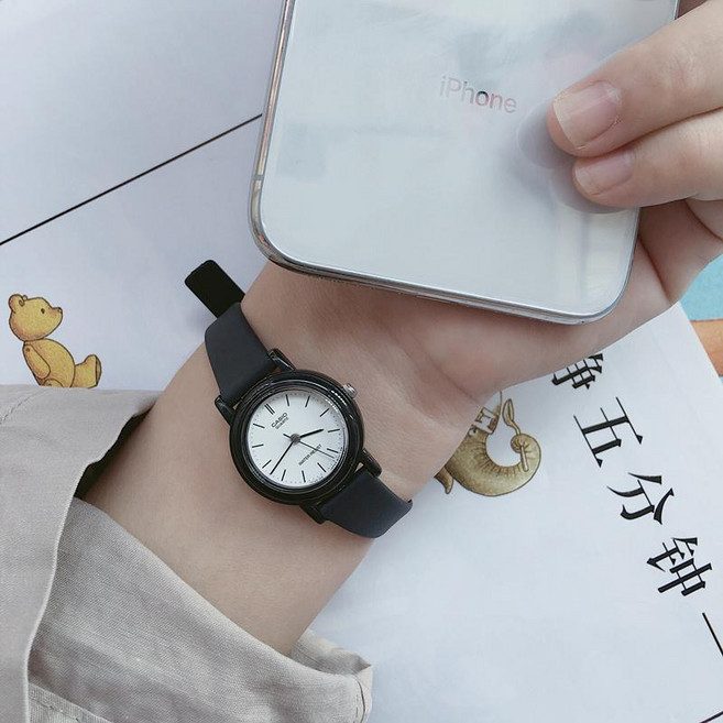 카시오 여성 학생 심플 아날로그 수능 시험 미니 손목시계 LQ-139 9종