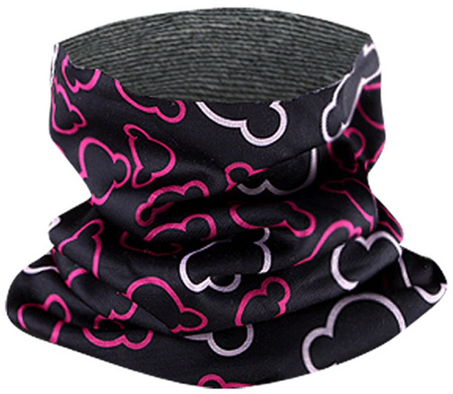 엑스피디 방한용 스누그 프리미엄 기모 넥워머, 서클 블랙, 1개