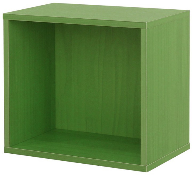 에이치엔하나 공간박스 1단2단3단4단 책장 칼라박스 낮은책장 수납형서랍, 공간1단(연두)