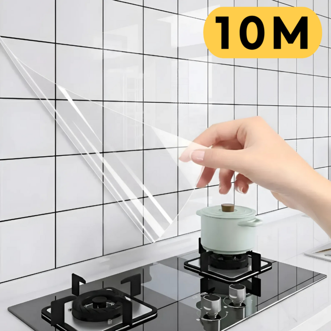 살림소담 주방 투명 타일 벽 오염방지 시트지, 1개