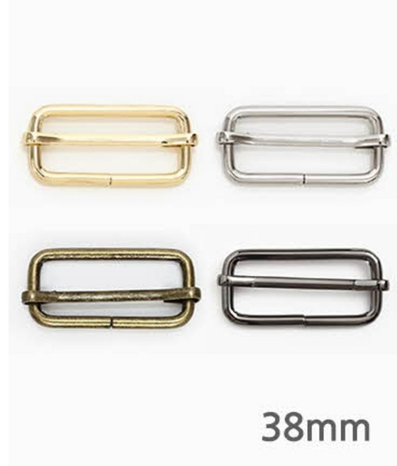 퀼트스타 베이직 길이조절 고리 38mm_4컬러, 실버