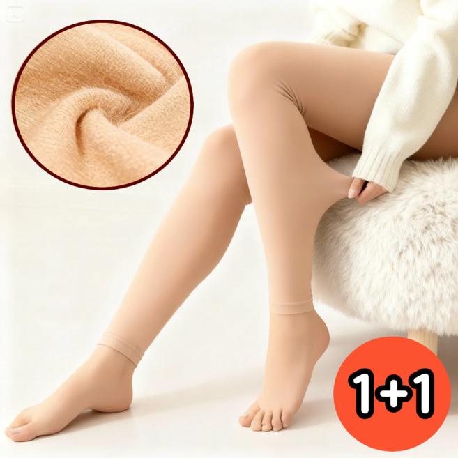 에덴숨 1+1 겨울 날씬 기모 레깅스 스타킹 무발 유발