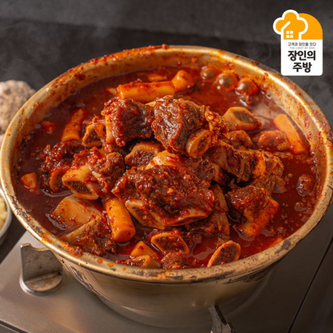 [런칭기념특가][송파구 방이맛골]정재훈장인 매콤 소갈비찜820gX1팩, [0001]매콤 소갈비찜820gX1팩, 820g, 1개