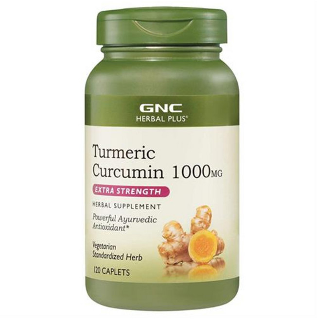 GNC 강황 TURMERIC CURCUMIN 1000 MG 120정, 1개