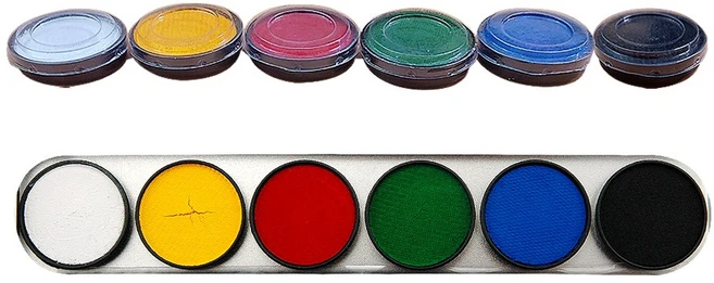 J.X Professional 수성 아쿠아컬러 페인팅 물감 6종 색상별 단품판매, 흰색, 1개 - 쿠팡