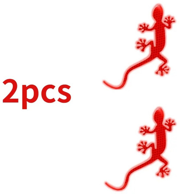 자동차 스타일링 반사 스티커 안전 경고 운전 도마 스트립 라이트 반사판 자동 외장 액세서리, Red 2pcs, Red 2pcs