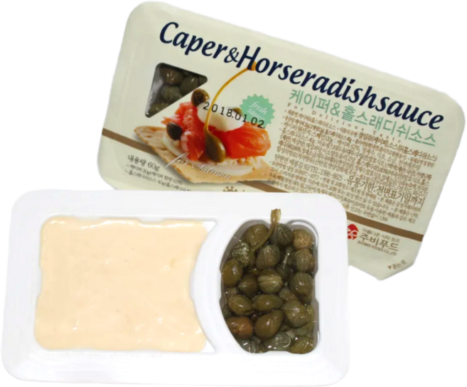 [추가구성] 케이퍼와 홀스래디쉬 소스, 1개, 60g