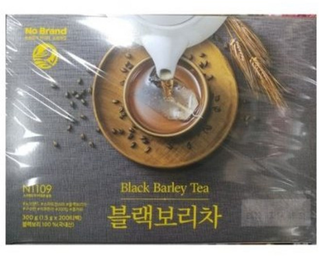 노브랜드 블랙 보리차 300g 티백 200개 x 1상자 NoBrand Black Barley Tea 300g Tea Bag 200pc x 1, 200개입, 1개