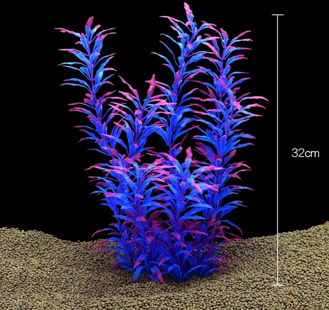인공 수족관 장식 식물 플라스틱 수생 식물 수중 식물 수족관 액세서리 장식 Piante Acquario, 34 40