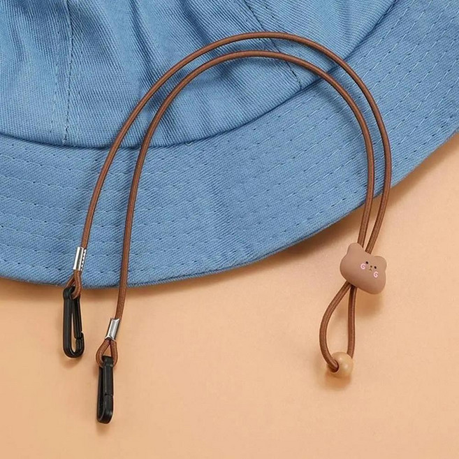 남녀공용 조절식 방풍 모자 스트랩 클립 리테이너 턱 코드 보트 라이딩, 2, 1개