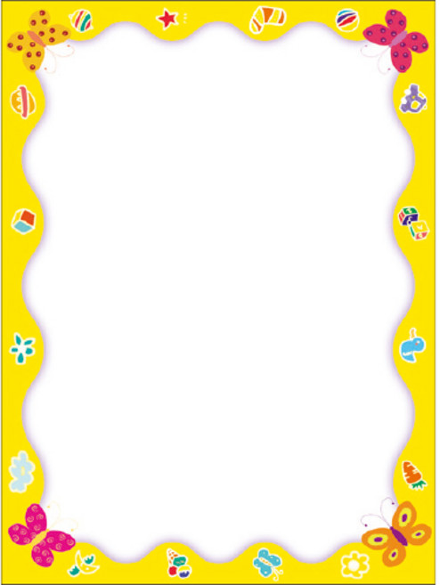 [무한] 컬러 빈상장 (10매) 12종 A4 상장용지 가로 세로 겸용, 6 - 나비 (10매)