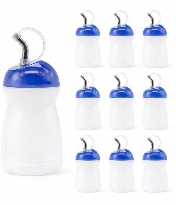 에이엘에스 업소용 식초 간장 소스통 블루, 10개, 180ml