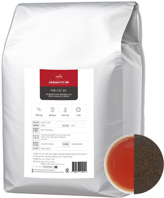 아쌈 CTC BP 밀크티 카페용 대용량 아만프리미엄티, 500g, 1개입, 1개