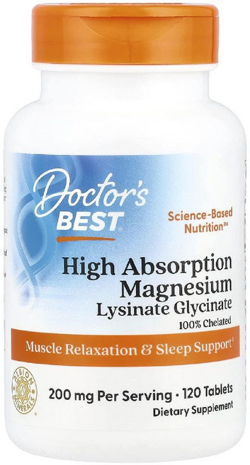 (2통) 닥터스베스트 고흡수 마그네슘 High Absorption Magnesium 200mg 120정 고약사 약들약