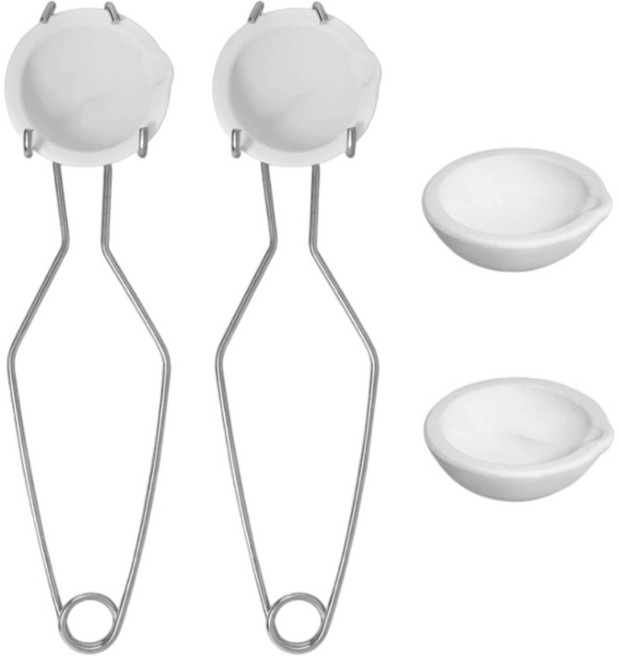 녹는 접시 컵 석영 도가니 금속 녹는 그릇 금속용 도가니 접시, 6개 세트