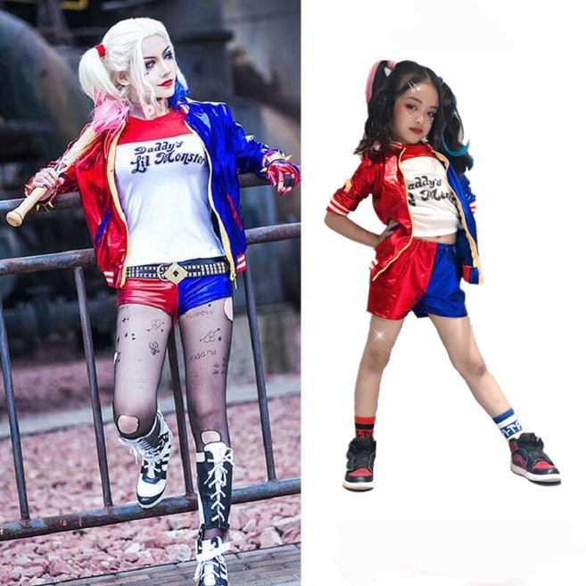 여아 아동 키즈 할로윈 할리퀸 코스튬 코스프레 의상