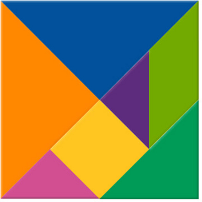 아이스크림몰 칠교놀이(4개 세트 개별 케이스 포함), 칠교놀이, 1개, 4인용, 262157