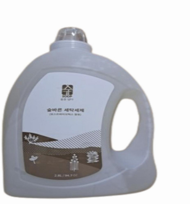 숲바른 아기 유아 대용량 세탁세제, 2.8L, 5개