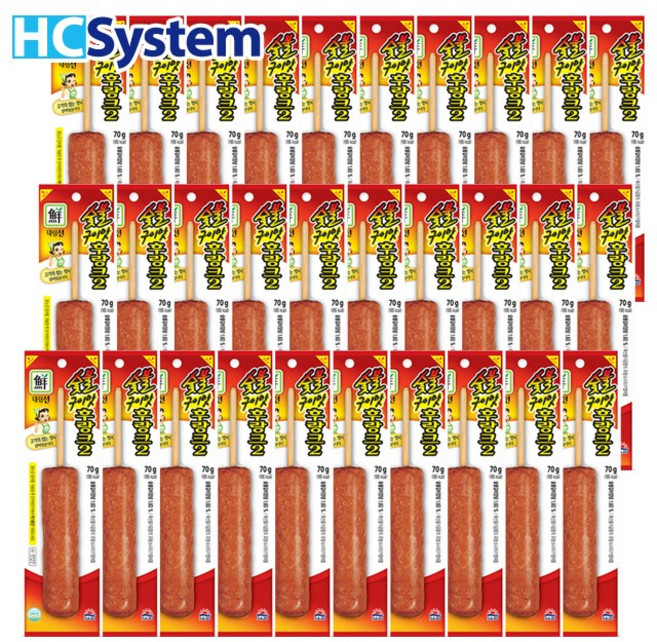 사조대림 대림선 숯불구이맛 후랑크 70gx30개(한박스), 70g, 30개