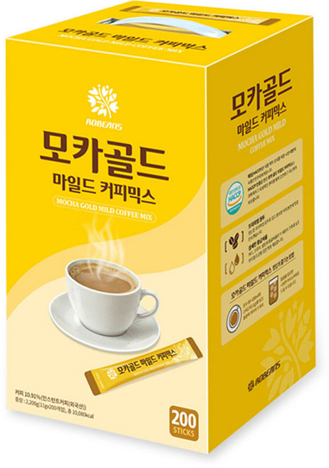 모카골드 마일드 대용량 커피믹스, 11g, 1박스, 200개입