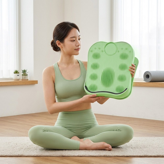 종아리 스트레칭 보드 발목 경사대 아킬레스건 햄스트링 릴렉서, 그린