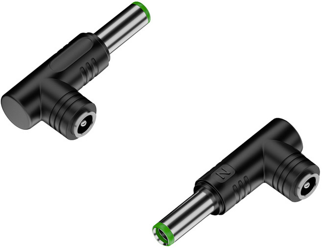 18.5V 19V 19.5V 20V 전원 어댑터 충전기 AC DC 5.5X2.5 TO 외경 6.3mm 내경 3.0mm 변환 젠더 팁 잭 커넥터 기억자 플러그 노트킹 S-9, 1개