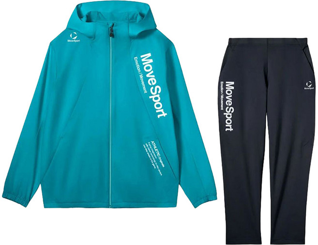 DESCENTE 迪桑特 男女通用 交叉風格 Move Sports 訓練服夾克 & 長褲 ST6SJK20M-ST6SPZ20M