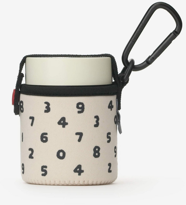 소우소우 SOU SOU & POKETLE 포켓 160 수프 보틀 전용 케이스 카라비너 포함, 피치핑크, 1개