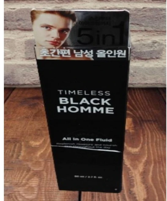 SNP 타임리스 블랙옴므 80ML 올인원 크림 플루이드 주름 미백 기능성, 2개 - 쿠팡