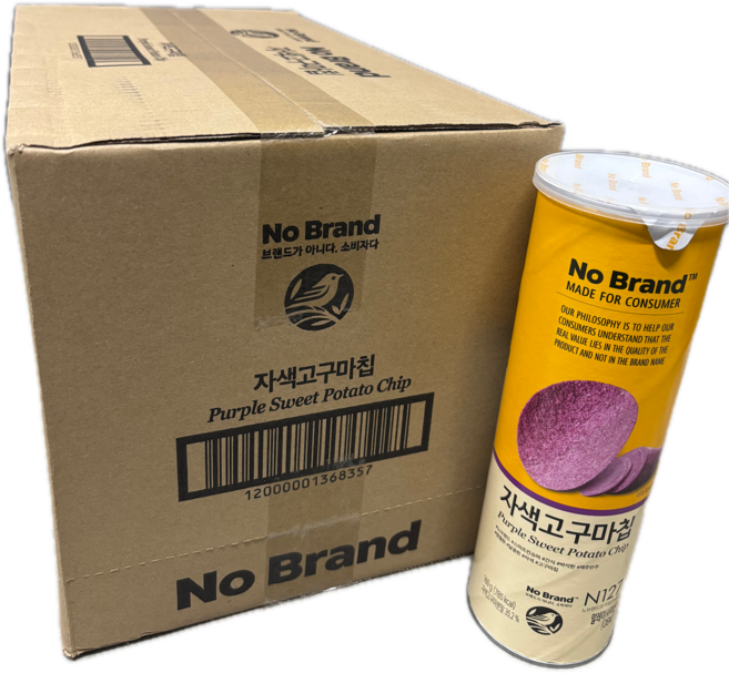 노브랜드 자색고구마칩 1BOX(14개), 160g, 14개