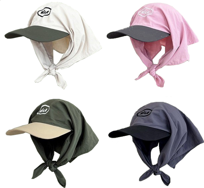 gradle 햇빛가리개모자 낚시모자 자외선차단 스카프 캡모자 방수 속건 볼캡 남녀공용 물놀이 모자 등산모자