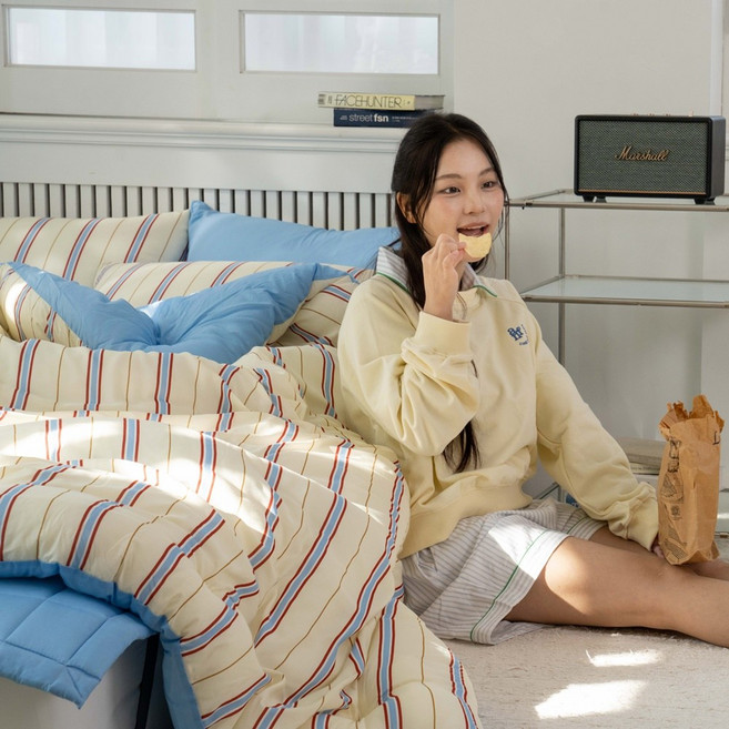 몽쉐어 모달 100% 백화점 품질 도시적 감성느낌 차렵이불 이불세트 SS Q/K