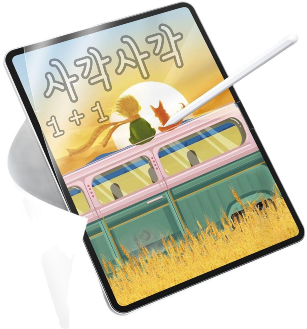 필름스튜디오 종이질감 태블릿 액정보호필름 2p, 2개, 투명