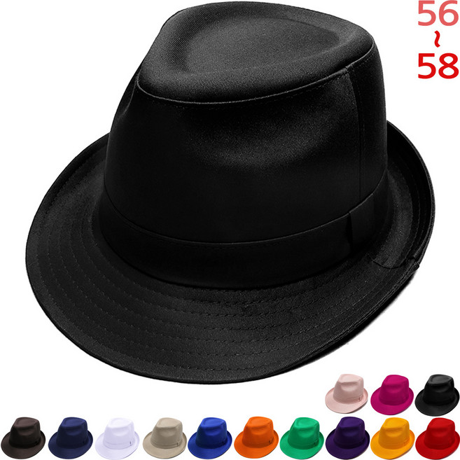 이럭셔리클럽 무지면 페도라 중절모 남자 여자 골프 모자-CAP180510