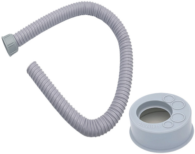 싱크대 배수구 호스 교체 가정용 씽크대 배수관 호스 90cm . 악취 방지캡 싱크대 배수구 용품, 2.싱크호스90cm+악취방지캡, 1개