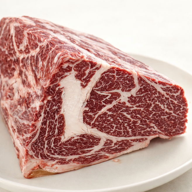 총각네한우촌 1+ 한우 등심 300g 냉장 구이 명품 소고기 스테이크 국내산, 1개