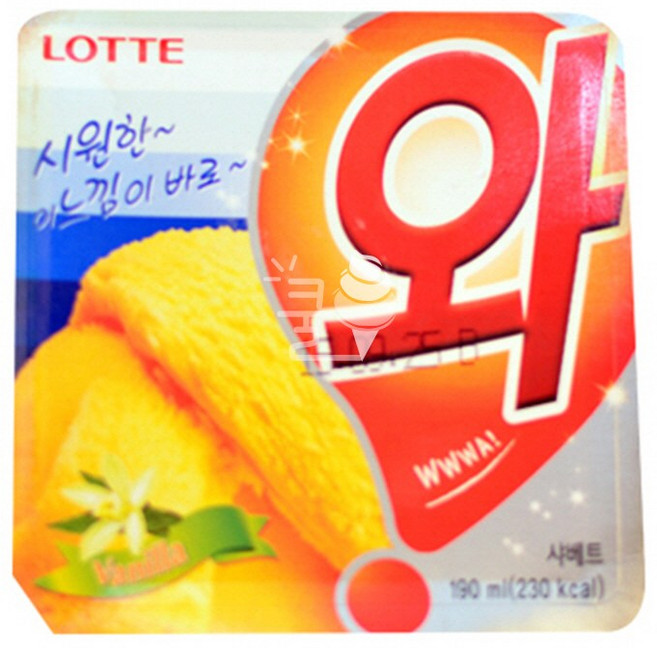달쿨 퍼먹는아이스크림 와 바닐라 1박스, 190ml, 1개