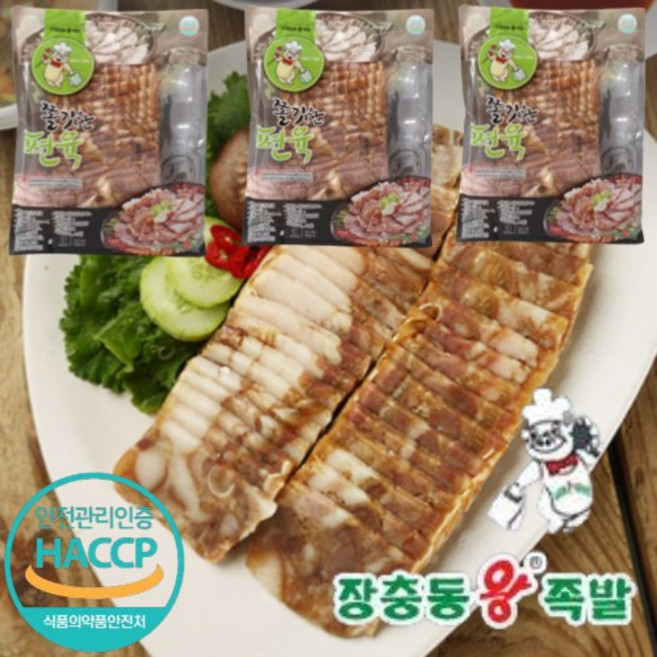 장충동왕족발 편육 410gx3세트/캠핑음식/간편식품/간편조리/간편요리/전통식품/햇썹인증식품/haccp인증, 410g, 3개