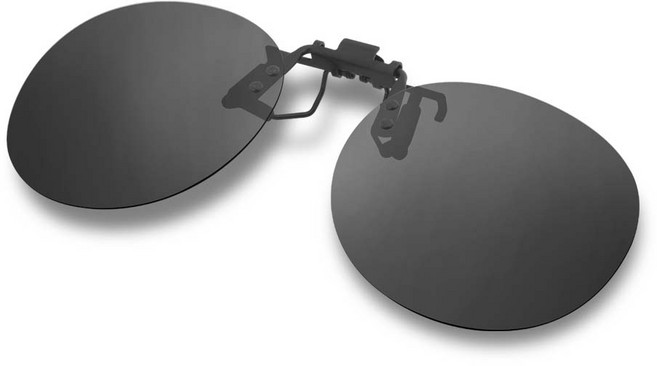 글라시야 원형클립선글라스, 스모크, 1개