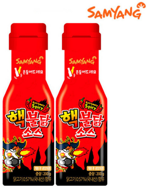 [2개묶음] 비빔장 양념장 소스 삼양 핵불닭소스 200g 1개 불닭볶음매니아 불닭볶음소스 1EA sp0+422vh, 2개