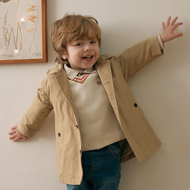 아가방 로이후드트렌치코트 BEIGE 01R535401