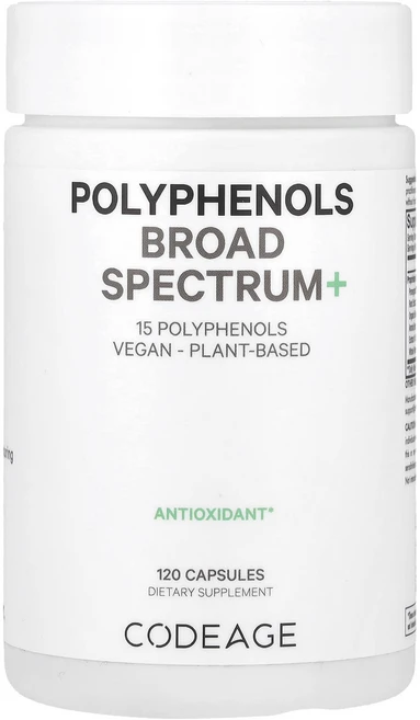 Codeage 폴리페놀 브로드 스펙트럼+ 캡슐 120정, 1개 - 쿠팡