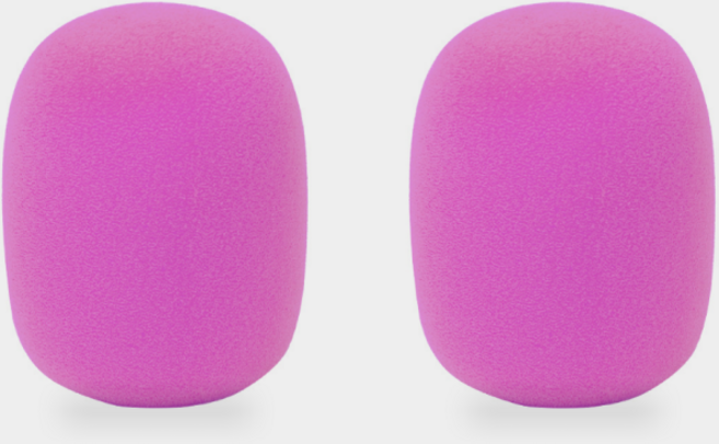 마이크 스펀지 유무선 커버 컬러 고급형, 핑크 2개 세트, 색상