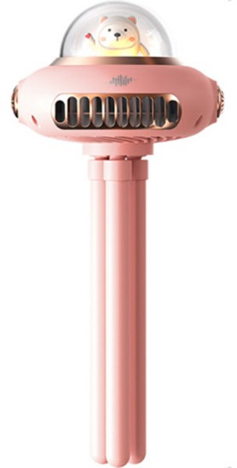 베리쿨 유아용 핸디용 문어발 무드등 4단계 풍량 유모차 선풍기, 핑크, 1개