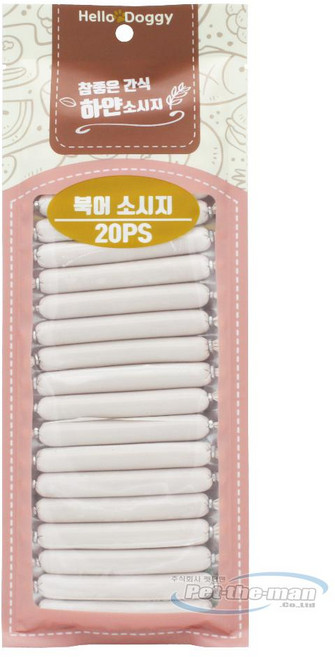 참좋은간식 강아지 하얀 소세지 북어 9g 20개입, 180g, 1개