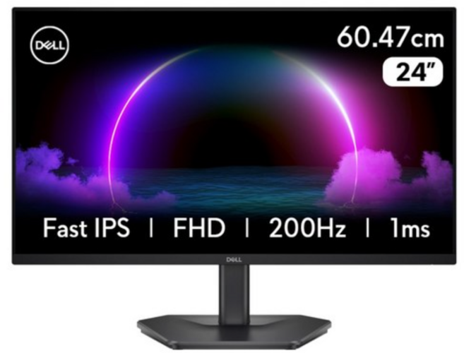 델 FHD 200Hz 1ms IPS 게이밍 모니터, 60.47cm, SE 2425_HG