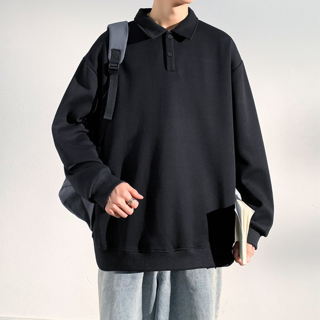 남성 긴팔 티셔츠 봄가을 시즌 캐주얼 루즈핏디